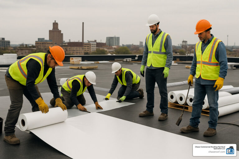 commercial flat roof replacement