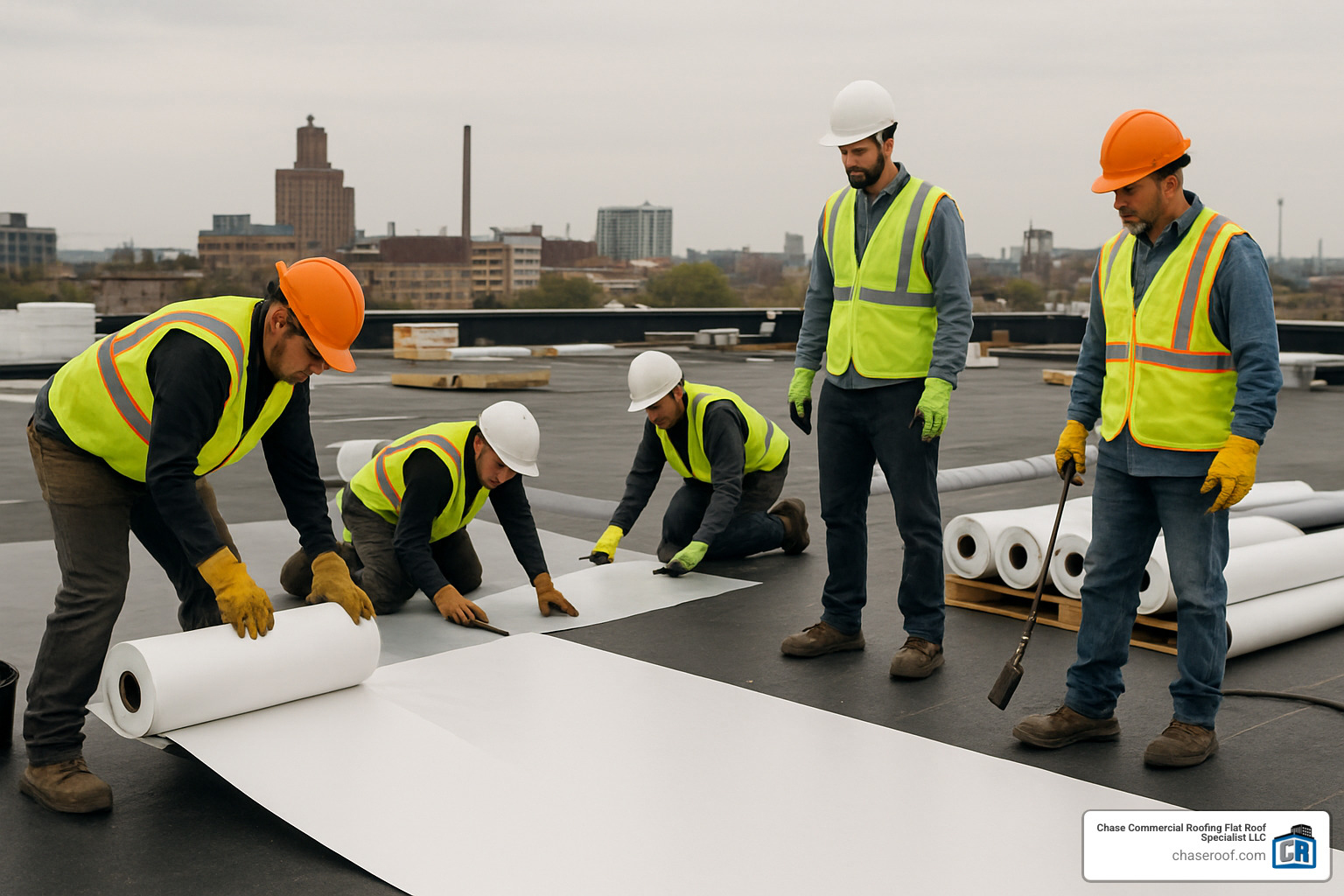 commercial flat roof replacement