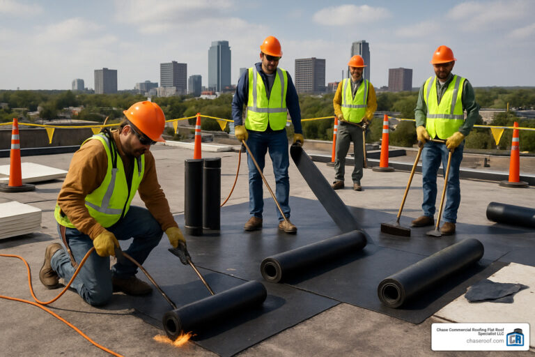 commercial roof damage repair