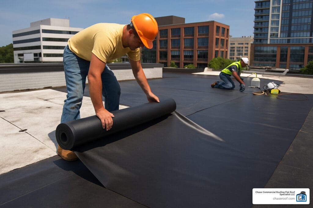 EPDM flat roof replacement