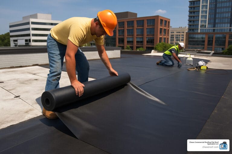 EPDM flat roof replacement