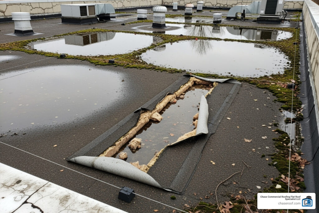 flat roof insurance claim